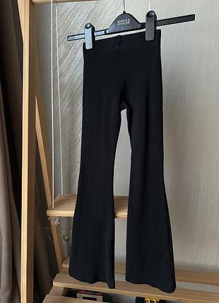 Лосини кльош в рубчик zara для дівчинки 6-7 років 122 5
