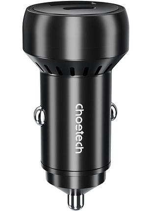 Зарядное устройство choetech usb-c+usb-a 60w qc3.0/pd/pps black (tc0014-bk)