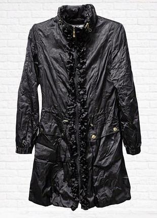 Жіночий плащ burberry чорний, розмір m-l