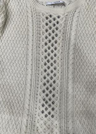 Светр жіночий guess молочний (m) 2