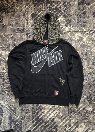 Чоловіче худі nike air чорне з капюшоном