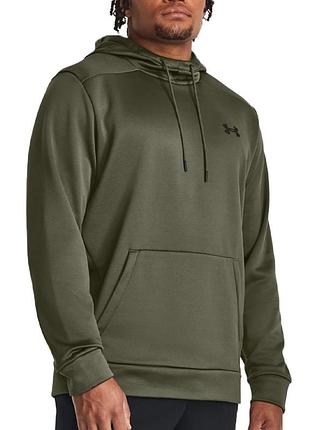 Мужская толстовка under armour ua armour fleece hoodie оливковое