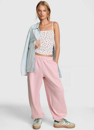 Женские спортивные штаны на флисе victorias secret pink campus fleece