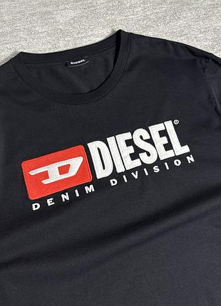 Чоловічий лонгслів diesel чорний 3