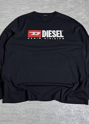 Чоловічий лонгслів diesel чорний