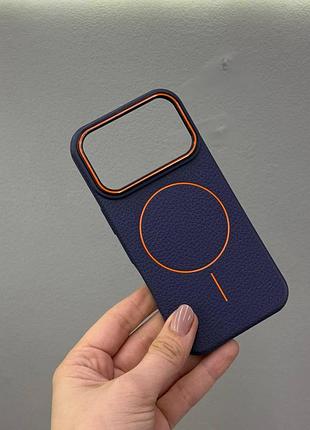 Кожаный чехол magsafe для iphone 17 pro,премиальный кожаный чехол для айфон 17 pro