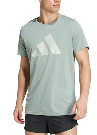 Футболка чоловіча adidas run it tee зелена