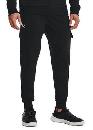 Брюки мужские under armour ua rival fleece cargo jogger черные