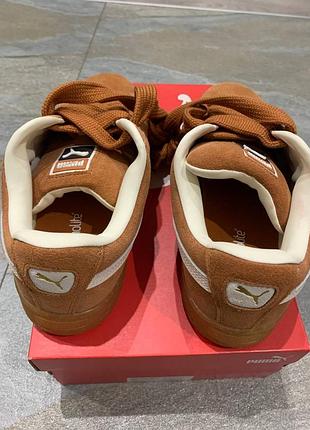 Кросівки puma suede xl світло-коричневі