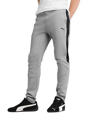Брюки мужские puma evostripe core pants серые 63153303
