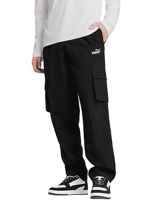 Брюки мужские puma ess woven cargo pants черные 68266301