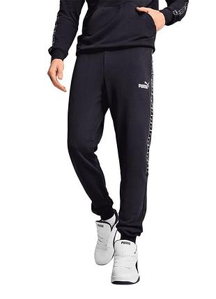 Брюки мужские puma ess tape sweatpants синие 68468016
