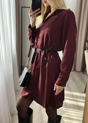 Плаття кольору бургунді 🍷