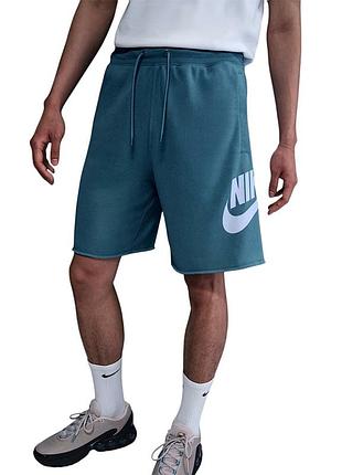 Шорти чоловічі nike m nk club alumni ft short блакитні