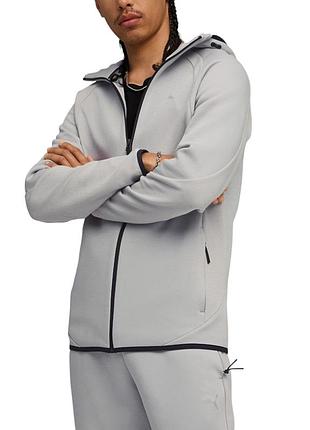 Толстовка чоловіча puma evostripe fz hoodie dk сіра 68823163