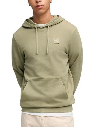 Толстовка чоловіча puma ess elevated hoodie tr оливкова 68472882