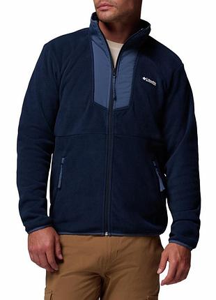 Толстовка чоловіча columbia sequoia grove™ full zip fleece темно-синя