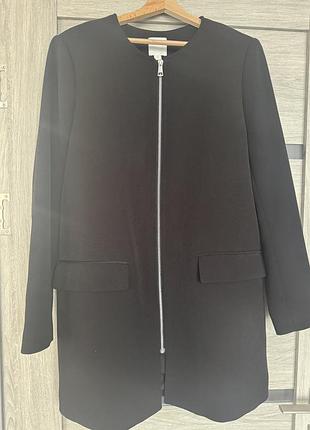 Пальто жіноче h&m демісезонне чорне
