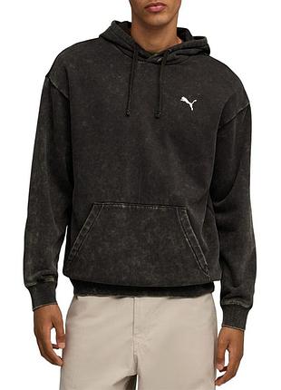 Толстовка чоловіча puma ess elevated wash hoodie чорна 68804901