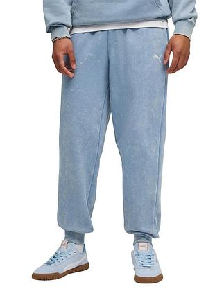 Штани чоловічі puma ess elevated wash sweatpants блакитні 68843634