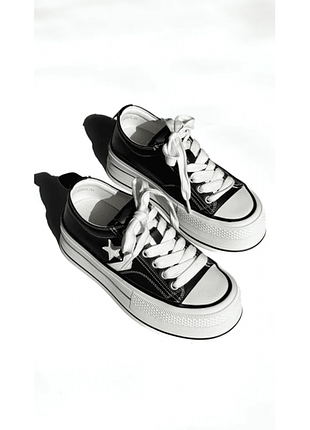 Кроссовки evie для девочки easy black, размер 36 (23,5 см.)