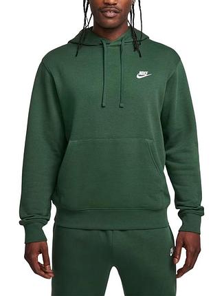 Толстовка чоловіча nike m nsw club hoodie fz bb зелена