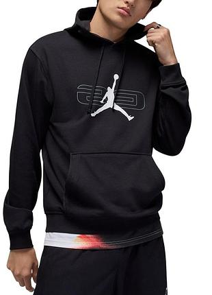 Толстовка чоловіча nike m j sprt csvr gfx flc po чорна