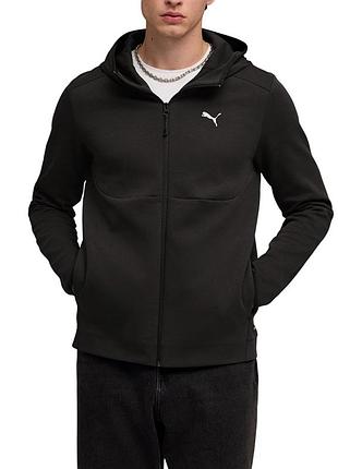 Толстовка чоловіча puma tech full-zip hoodie dk чорна 69218501