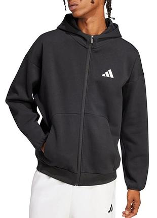 Мужская толстовка adidas m fi sl fz черная