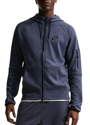 Толстовка чоловіча nike m nsw te fz flc hoodie синя