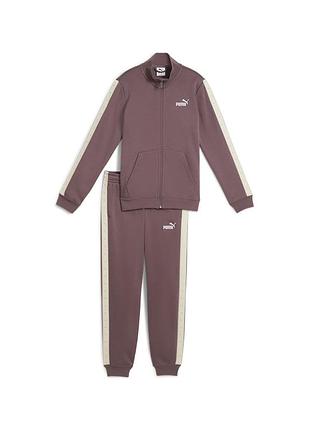 Костюм детский puma ess tape full-zip sweat suit fl темно-розовый 68972888