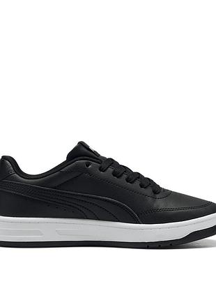 Кроссовки детские puma court classic clean jr черные 40375002