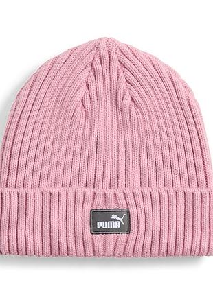 Шапка детская puma classic low crown beanie jr розовая 02655902