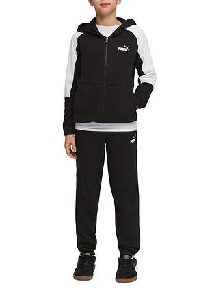 Костюм детский puma ess block hooded full-zip sweat suit tr b черный 69333401