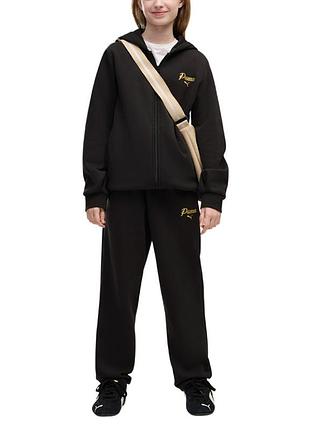 Костюм детский puma ess script glitter full-zip sweat suit fl g черный 69520901