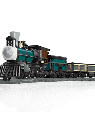 Конструктор паровоз с вагонами jie star 59001 steam train поезд железная дорога локомотив ,560 деталей