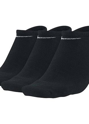 Шкарпетки nike lightweight value no show 3-pack чорні
