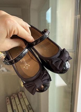 Туфлі для дівчинки matalan чорні, розмір 22 устілка 13,5 см