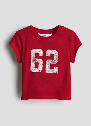 Футболка для дівчаток h&m червоного кольору 13-14 років