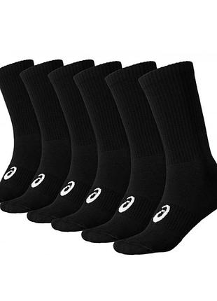 Носки asics 6ppk crew sock черные