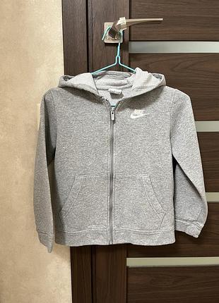 Кофта для хлопчика nike, флісова, сіра