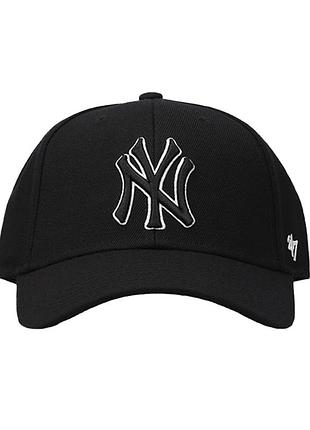 Бейсболка  47 brand mlb new york yankees snapback чорна b-mvpsp17wbp-bkc