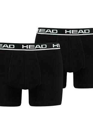 Боксери чоловічі head basic boxer 2p чорні 701202741005