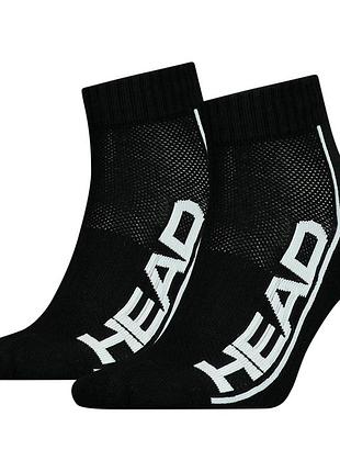 Носки head performance quarter 2p unisex чорні 791019001005