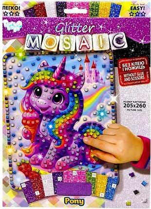 Креативна творчість "glitter mosaic: pony"