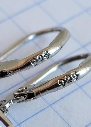 Сережки срібло 925 проба, вага 3 г 6