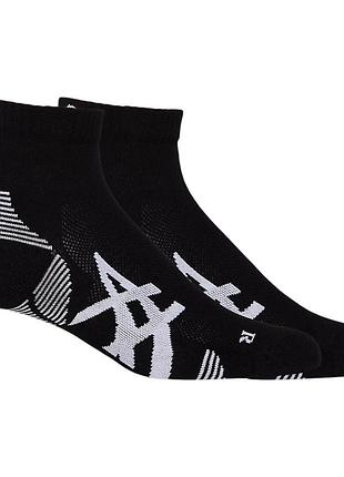 Шкарпетки asics 2ppk cushion run quarter sock чорні 3013a800-002