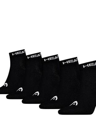 Шкарпетки унісекс head elements all sports quarter 5p ecom чорні 701232769001