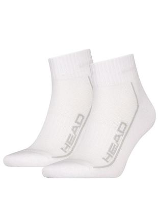 Шкарпетки унісекс head all sports performance quarter 2p білі 701229022002