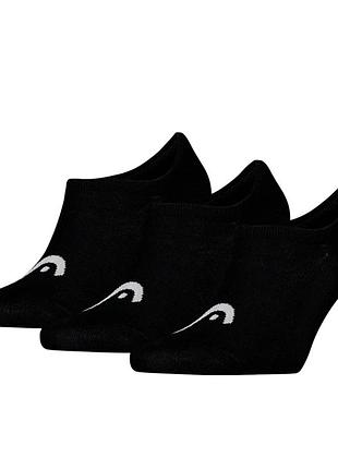 Шкарпетки head all sports training footie 3 чорні 701229019001